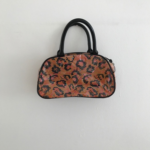 Betsey Johnson Geometric Leopard Print Bag - Picture 2 of 6